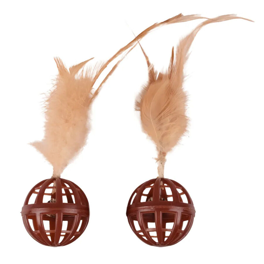 Flamingo Dian Bola com guizo para gatos , , large Imagem n&uacute;mero 2