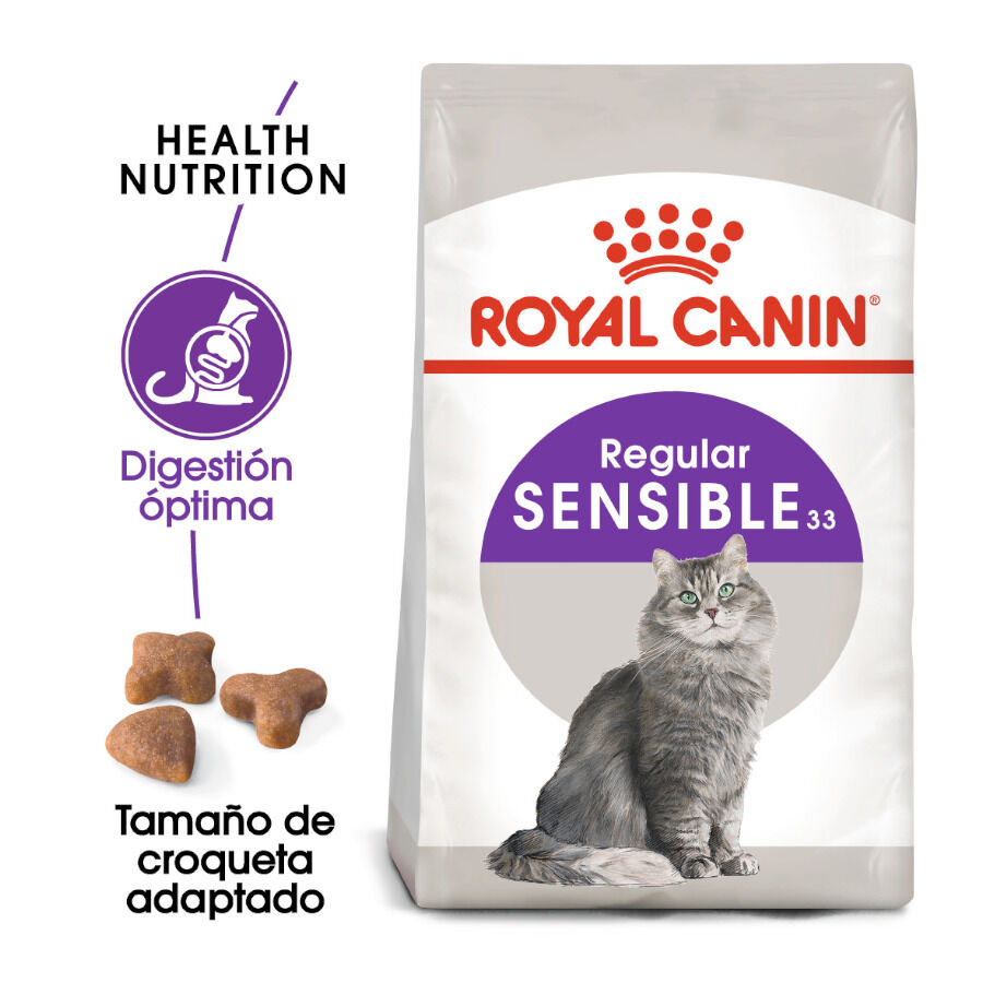 12 kg (10 + 2 kg gr&aacute;tis!) Royal Canin Regular Sensible 33 ra&ccedil;&atilde;o para gatos, , large Imagem n&uacute;mero 2