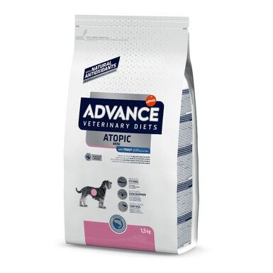 Advance Veterinary Diets Mini Atopic Truta ração para cães