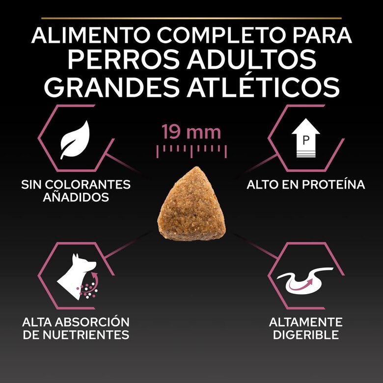 14 kg Pro Plan Large Athletic Adult Salmão Peles Sensíveis ração para cães,  Imagem número 6 14 kg Pro Plan Large Athletic Adult Salmão Peles Sensíveis ração para cães, , large Imagem número 6
