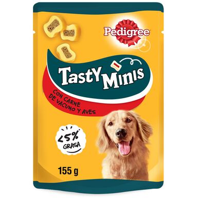 Pedigree Tasty Mini Snacks Sabor Boi e Ave para Cães