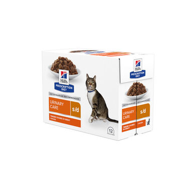 Hill’s Prescription Diet Urinary Care s/d Frango Saqueta com Molho para gatos – Pack 12
