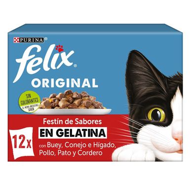 Felix Sensations Seleção de Carnes saqueta em geleia - Multipack 