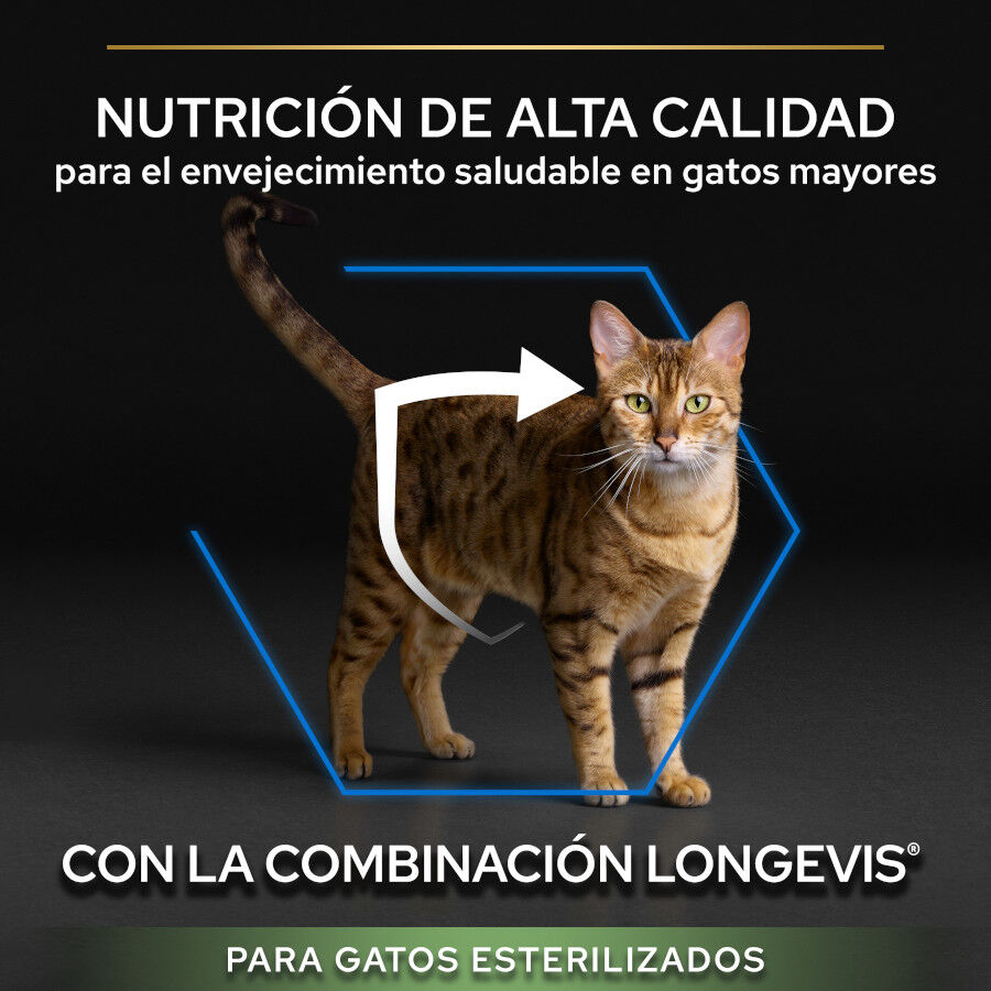 3 kg Pro Plan Senior Sterilized Peru ra&ccedil;&atilde;o para gatos, , large Imagem n&uacute;mero 6