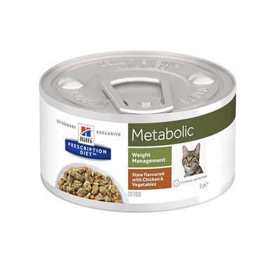 Hill's Prescription Diet Metabolic Guisado de Frango e Legumes lata para gatos