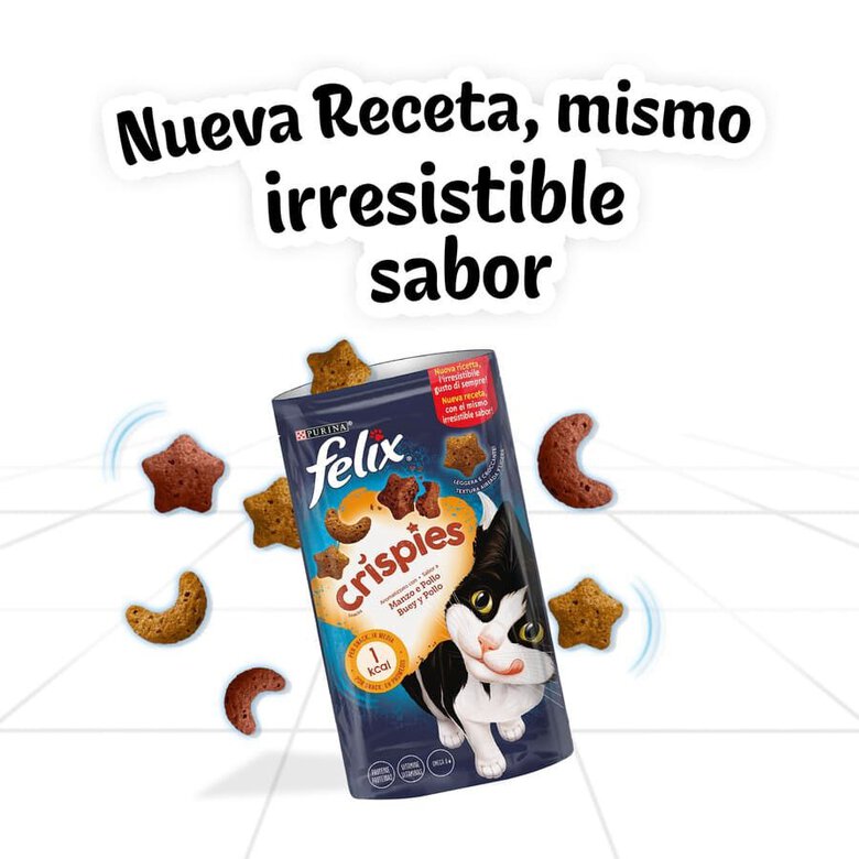 45 g Felix Biscoitos Crispies Salmão e Truta para gatos,  Imagem número 4 45 g Felix Biscoitos Crispies Salmão e Truta para gatos, , large Imagem número 4