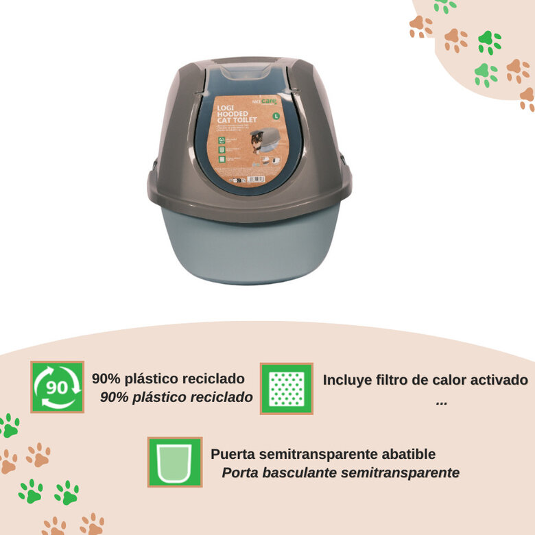 Nice Care Eco Caixa de areia Smart azul e verde para gatos,  Imagem número 3 Nice Care Eco Caixa de areia Smart azul e verde para gatos, , large Imagem número 3