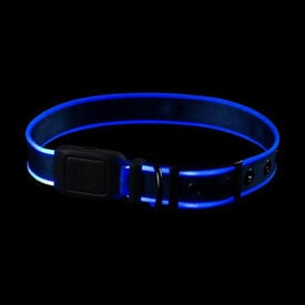 Nite Ize NiteDog Coleira LED Recarregável azul para cães