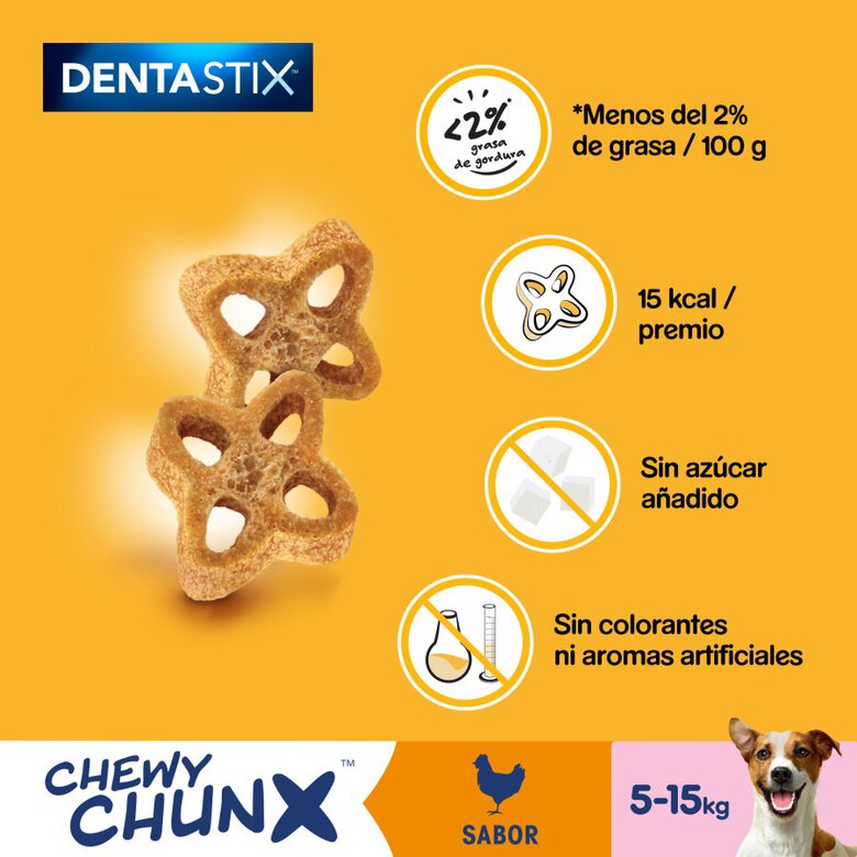 68 g Pedigree Dentastix Chewy Chunx Snacks Dentários Frango para Cães Pequenos,  Imagem número 5 68 g Pedigree Dentastix Chewy Chunx Snacks Dentários Frango para Cães Pequenos, , large Imagem número 5
