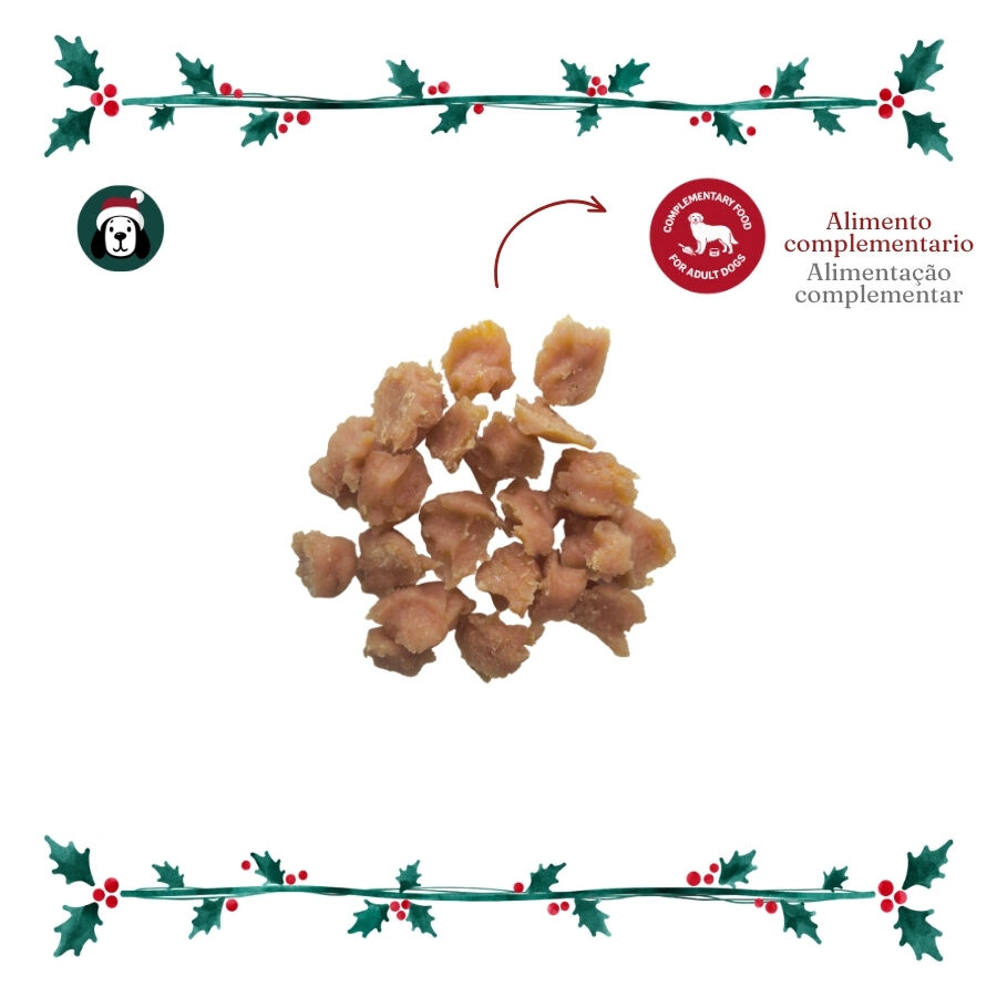 1 pacote Wonder Christmas Peda&ccedil;os de Frango Snacks para C&atilde;es, , large Imagem n&uacute;mero 3