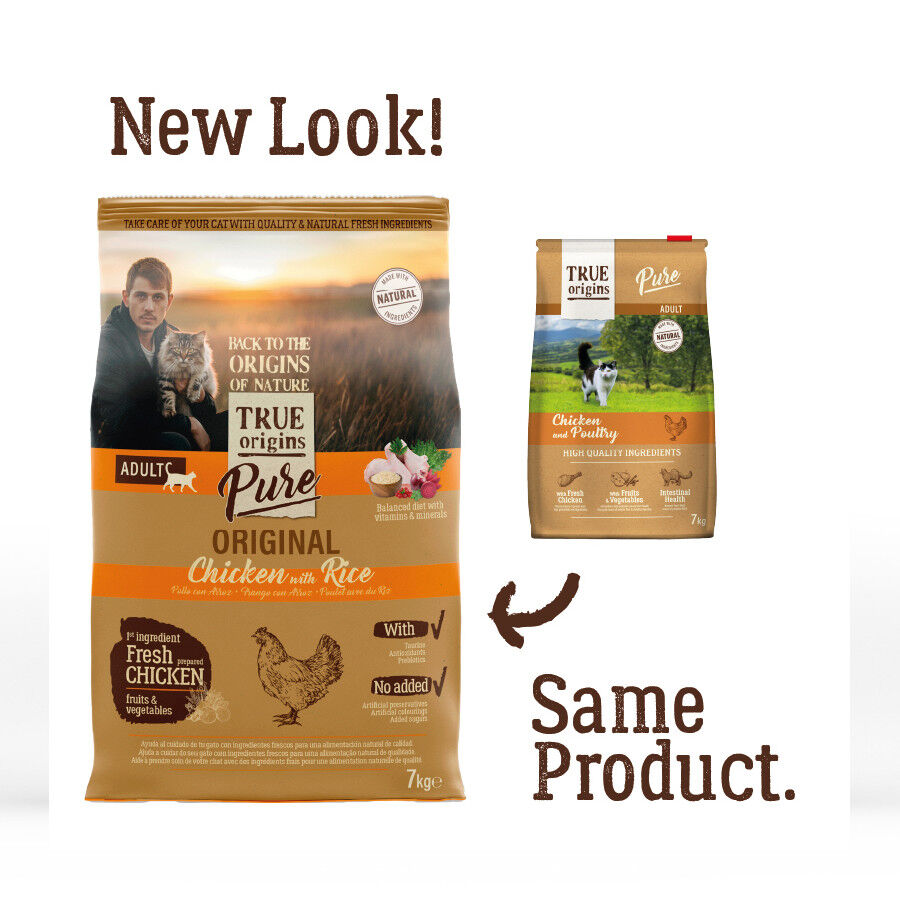 300 g True Origins Pure Adult Frango ra&ccedil;&atilde;o para gatos, , large Imagem n&uacute;mero 2