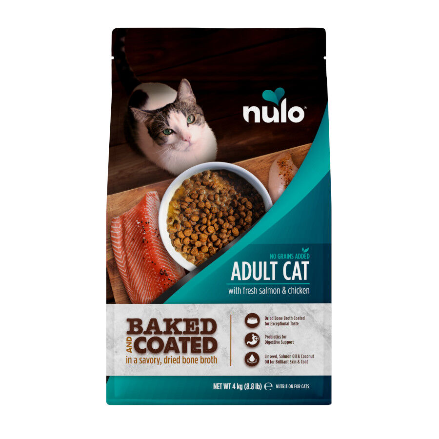 4 kg Nulo Baked & Coated Ra&ccedil;&atilde;o de Frango e Salm&atilde;o para gatos, , large Imagem n&uacute;mero 1