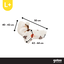 Gotoo Camisola Polar com Padr&atilde;o de Ouri&ccedil;os para c&atilde;es, , large Indicador imagem n&uacute;mero 4