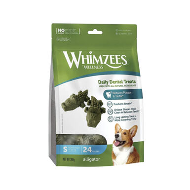 Whimzees Snacks Dentários Crocodilo para cães de raças pequenas 