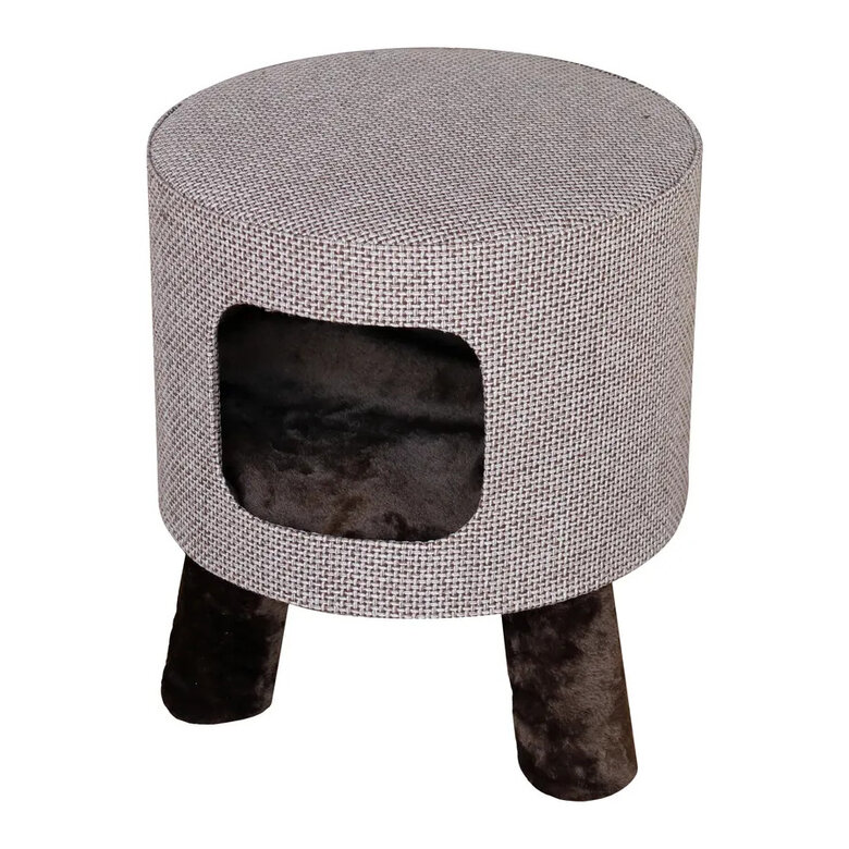 Flamingo Omar Caverna Tamborete Castanho para gatos,  Imagem número 1 Flamingo Omar Caverna Tamborete Castanho para gatos, , large Imagem número 1