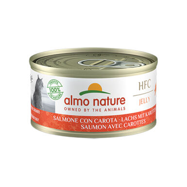 Almo Nature HFC Salmão com Cenouras em Geleia lata para gatos