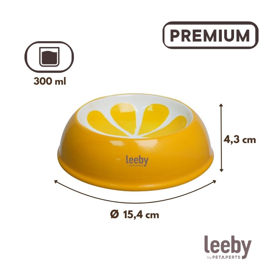 Leeby Comedouro de Cer&acirc;mica Estampado Lim&atilde;o para gatos, , large Imagem n&uacute;mero 4