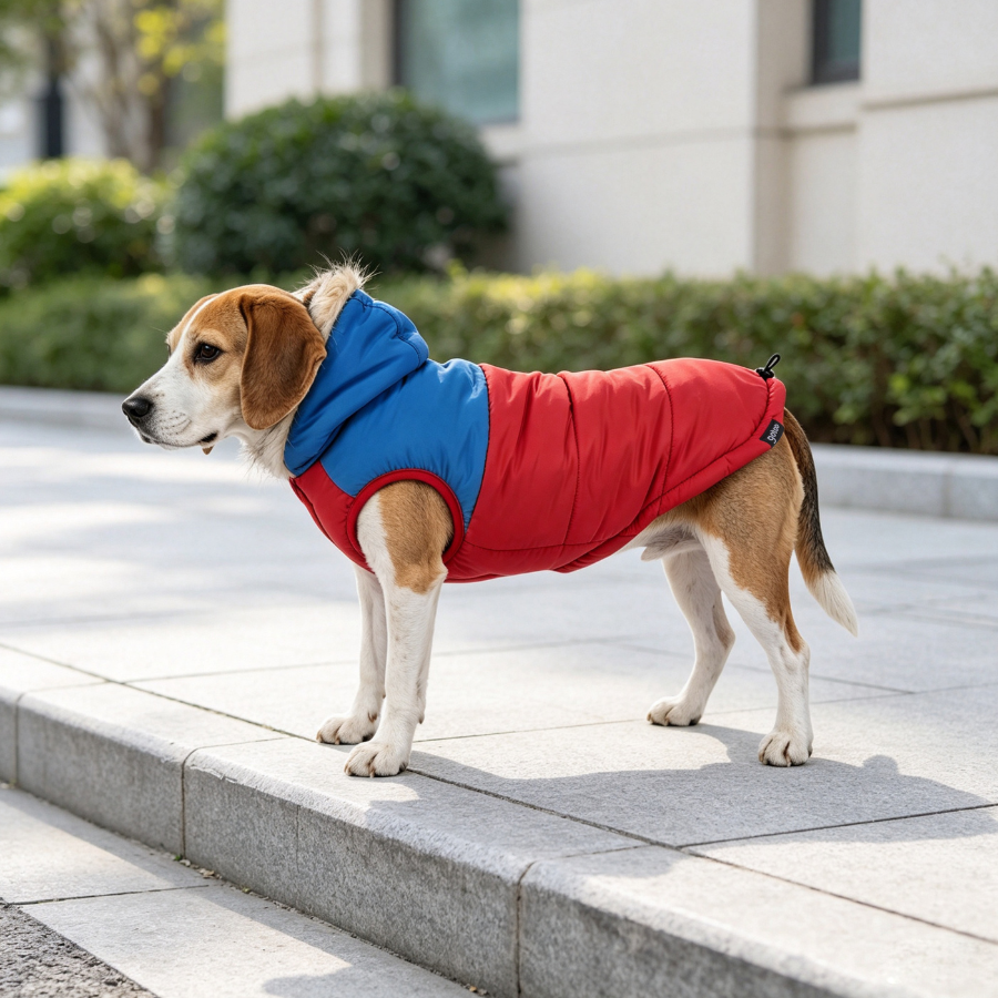 Gotoo Casaco Vermelho com Capuz para c&atilde;es, , large Imagem n&uacute;mero 1