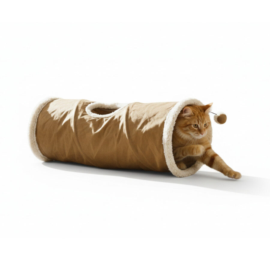 All For Paws T&uacute;nel dobr&aacute;vel castanho para gatos, , large Imagem n&uacute;mero 4