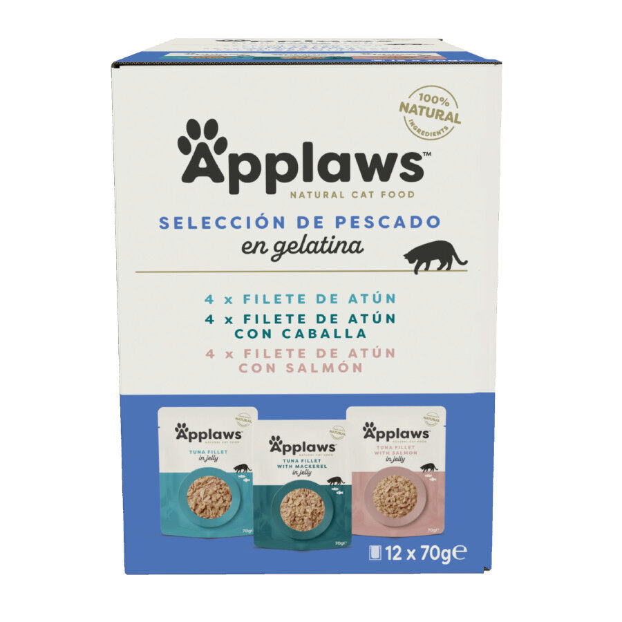 12 saquetas x 70 g Applaws Selection Mix em Gelatina saqueta para gatos - Multipack, , large Imagem n&uacute;mero 1