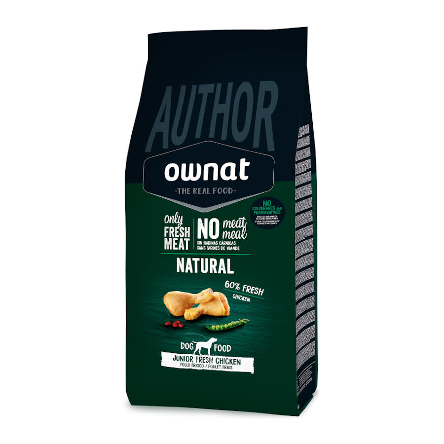 Ownat Author Junior Frango Fresco ra&ccedil;&atilde;o para c&atilde;es, , large Imagem n&uacute;mero 1