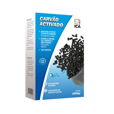Ica Carvão ativado para filtros de aquário