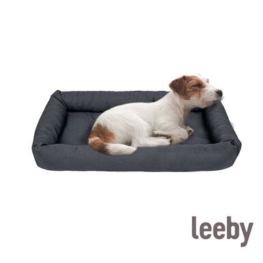 Leeby Colchão Macio Preto para cães