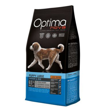 Optima Nova Puppy Large Frango ração para cães