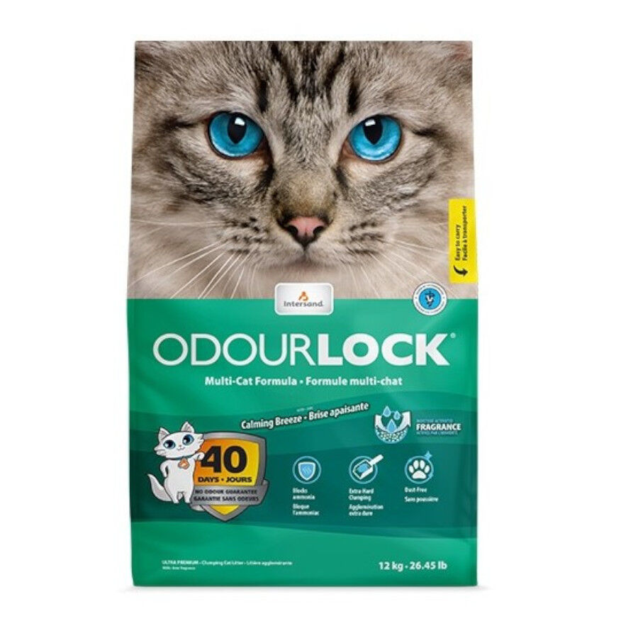 12 kg Intersand Odourlock Areia Aglomerante para gatos, , large Imagem n&uacute;mero 2