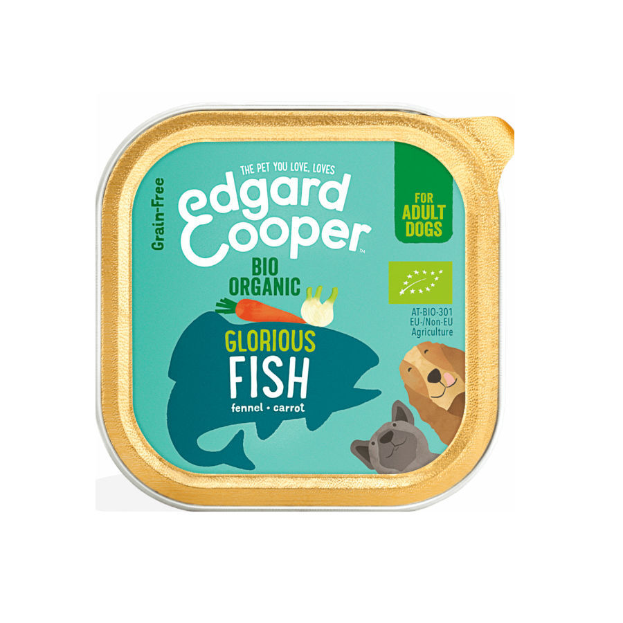 Tarrina Edgard & Cooper Organic con pescado, la comida org&aacute;nica m&aacute;s saludable para tu perro Imagem n&uacute;mero 1