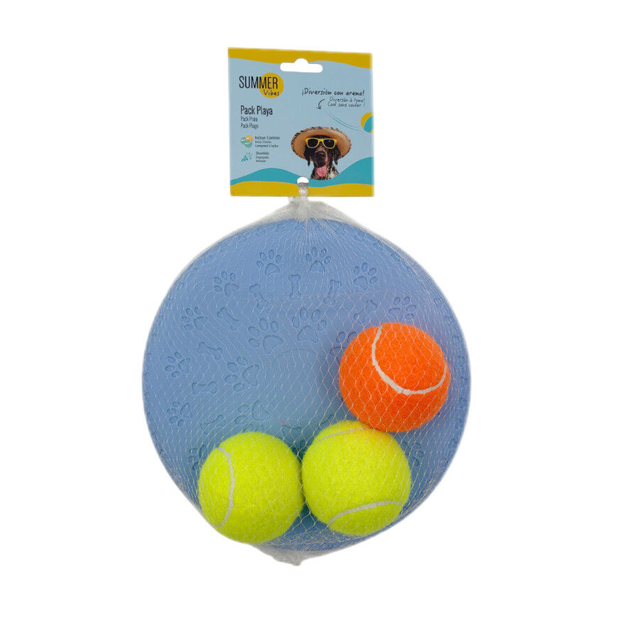Summer Vibes Frisbee x 3 Balls Kit Bolas e Frisbee para c&atilde;es, , large Imagem n&uacute;mero 5
