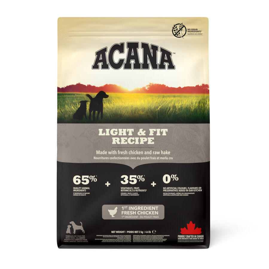 2 kg Acana Adult Light y Fit ra&ccedil;&atilde;o para c&atilde;es, , large Imagem n&uacute;mero 1