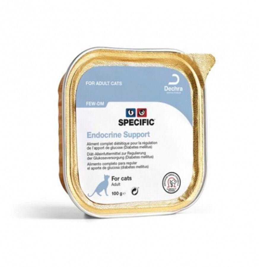 100 g Specific Adult FEW-DM Endocrine Support terrina para gatos, , large Imagem n&uacute;mero 1