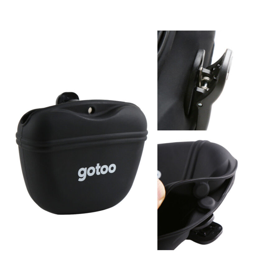 Gotoo Porta Snacks de silicone preto para c&atilde;es, , large Imagem n&uacute;mero 5