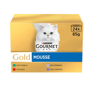 Gourmet Gold Mousse Sabores Variados em lata para gatos - Multipack