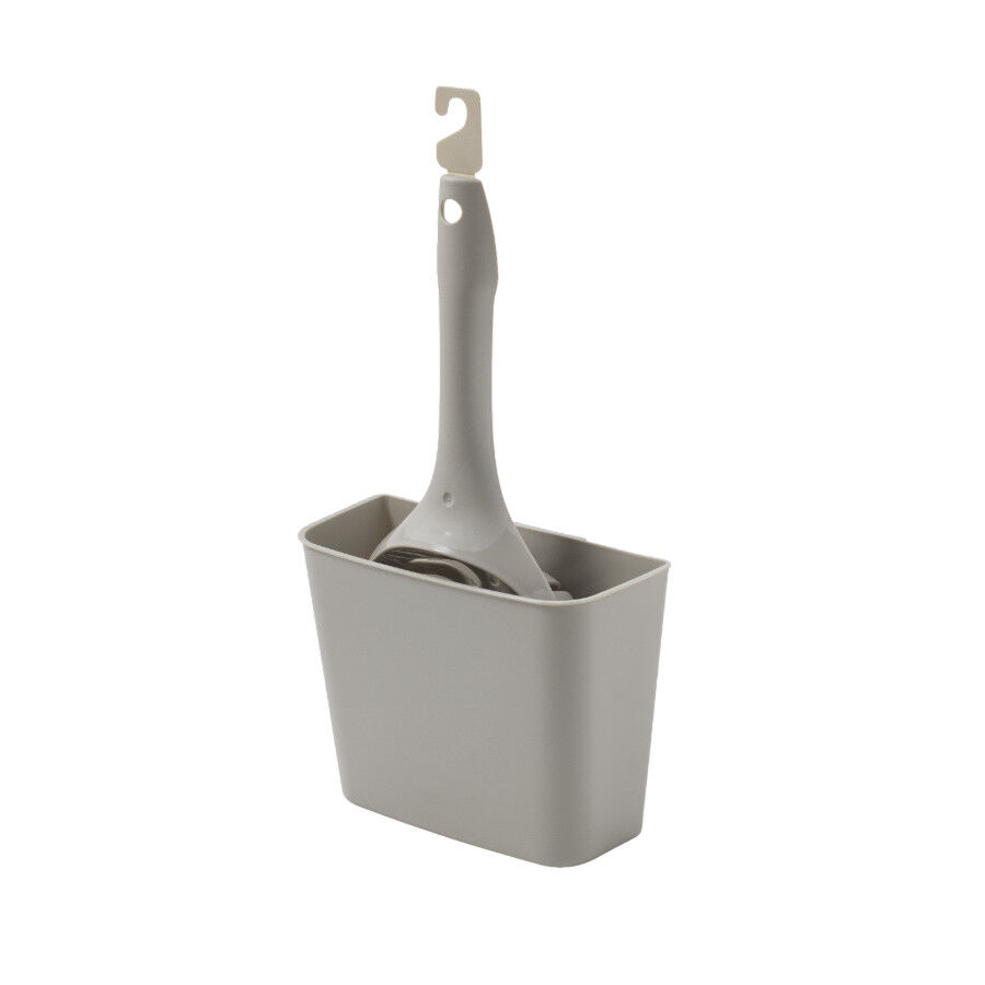 Nice Care Sanitary Scoop P&aacute; para areia com recipiente para gatos, , large Imagem n&uacute;mero 1