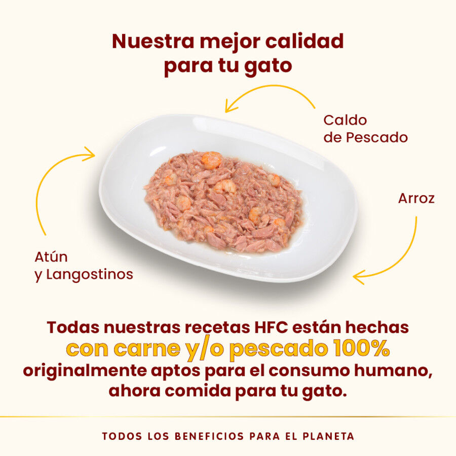 70 g Almo Nature HFC Atum e Camar&otilde;es lata para gatos, , large Imagem n&uacute;mero 3