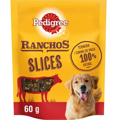 Pedigree Ranchos Slices recompensas sabor vitela para cães