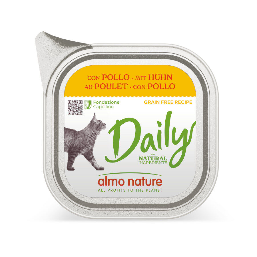 100 g Almo Nature Daily Grain Free Frango em pote para gatos, , large Imagem n&uacute;mero 1