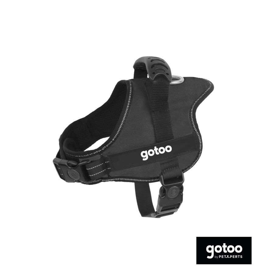 Gotoo Peitoral anti-pux&otilde;es Preto para C&atilde;es, , large Imagem n&uacute;mero 2
