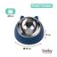Leeby Comedouro Elevado em A&ccedil;o Inoxid&aacute;vel e Pl&aacute;stico Azul para gatos, , large Indicador imagem n&uacute;mero 4