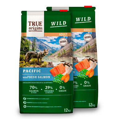 True Origins Wild Dog Pacific Adult - 2x12kg Pack Poupan&ccedil;a