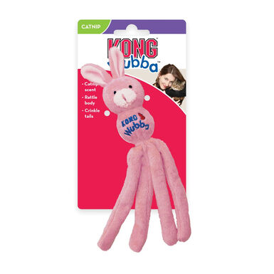 Kong Wubba Bunny peluche de brinquedo cores sortidas para gatos