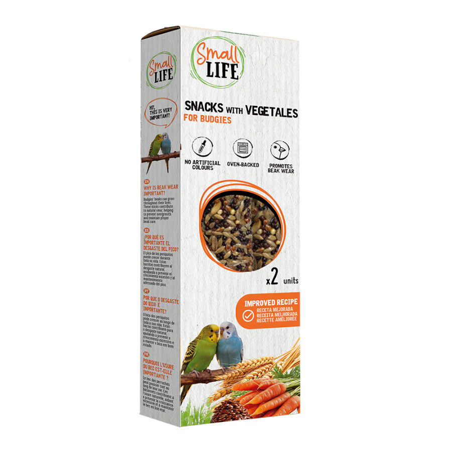 2 barritas Small Life Barritas Snack com Vegetais para periquitos, , large Imagem n&uacute;mero 1