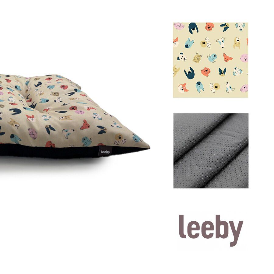 Leeby Almofada Acolchoada Bege com Banda Desenhada para c&atilde;es, , large Imagem n&uacute;mero 4