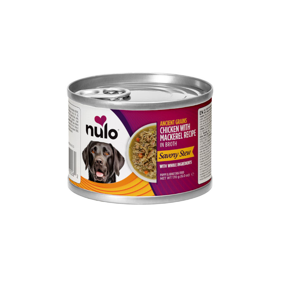 170 g Nulo Comida h&uacute;mida de Frango com Cavala em Caldo em lata para c&atilde;es, , large Imagem n&uacute;mero 1