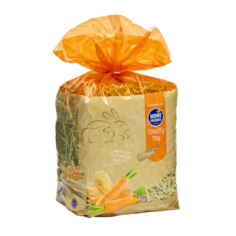 600 g Home Friends Feno Timothy com cenoura e pastinaca para coelhos e roedores,  Imagem número 1 600 g Home Friends Feno Timothy com cenoura e pastinaca para coelhos e roedores, , large Imagem número 1