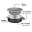 Outech X-perience Comedouro Port&aacute;til para c&atilde;es, , large Indicador imagem n&uacute;mero 4