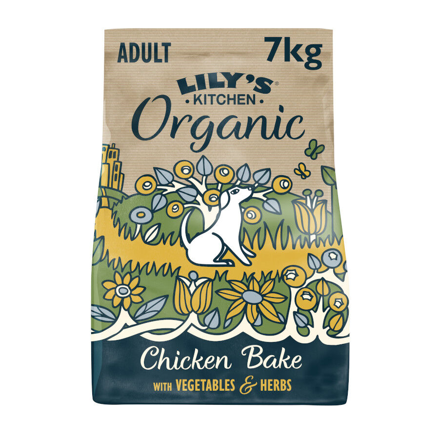 7 kg Lily's Kitchen Organic Frango e Legumes ra&ccedil;&atilde;o para c&atilde;es, , large Imagem n&uacute;mero 1