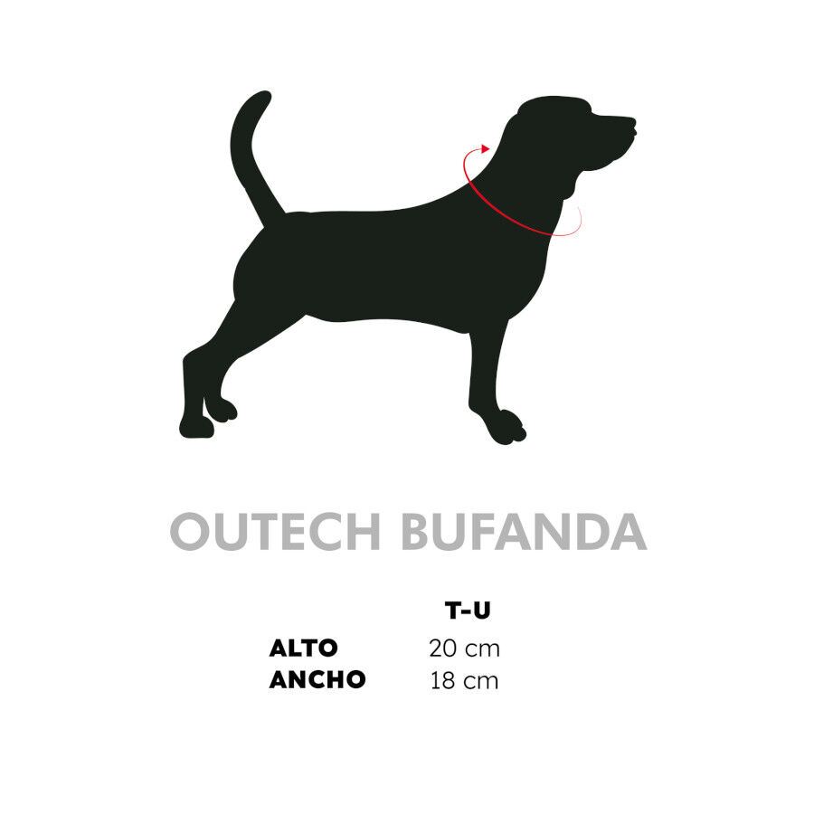 Outech Cachecol Azul para c&atilde;es, , large Imagem n&uacute;mero 4